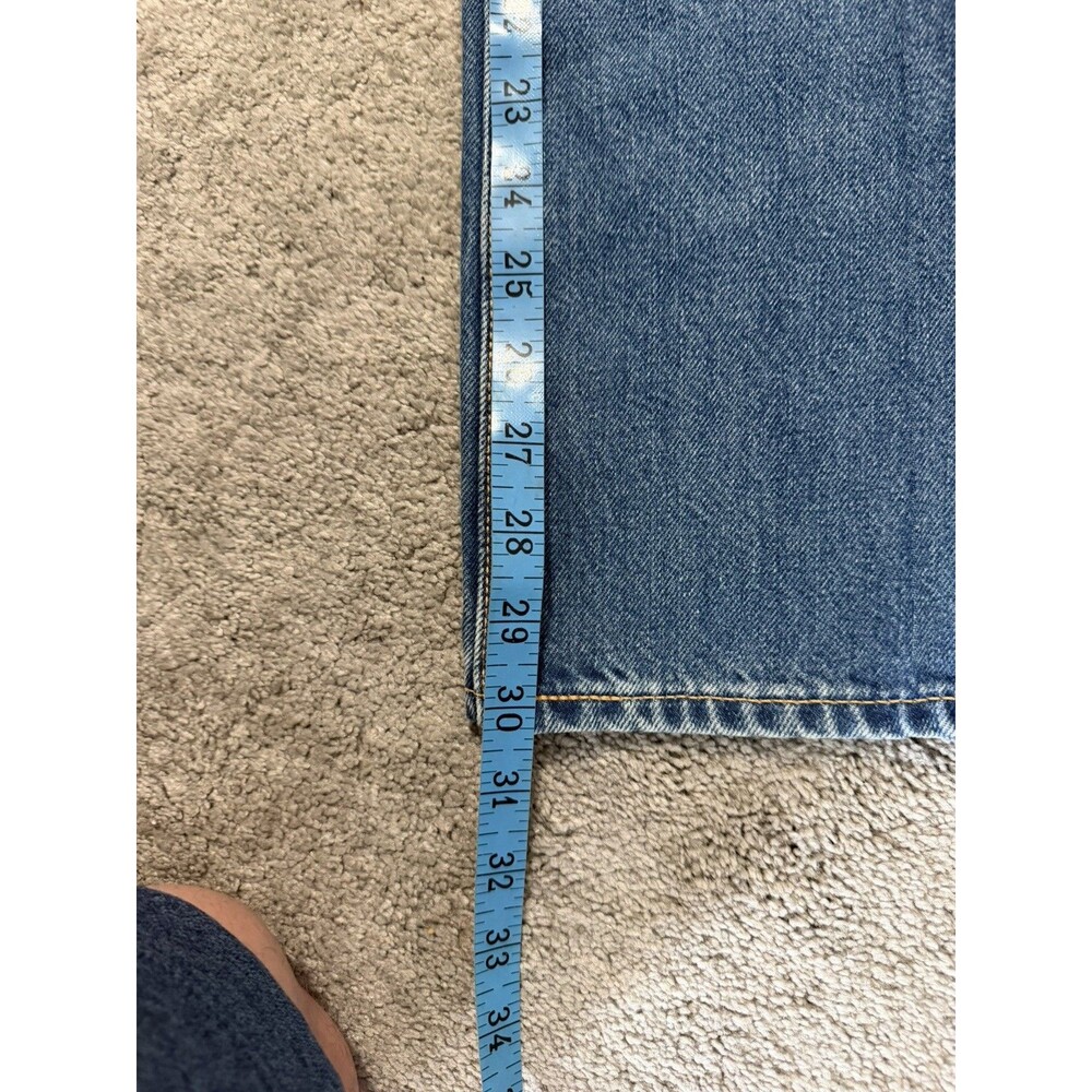 Levi's Premium 517 Sta-Prest Bootcut Jeans Men 38x30 Blue Denim NWT Big E Crease - Picture 6 of 10